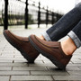 Leather Casual Loafers Moccasins Breathable Slip on