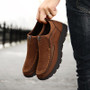 Leather Casual Loafers Moccasins Breathable Slip on