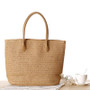 Round Straw Rattan Bag Handmade Woven