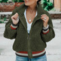 Casual Patchwork Pockets Fleece Winter Faux Fur Coat