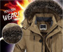 Men's Fur Collar Windproof Parkas Winter Jacket