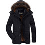 Men's Fur Collar Windproof Parkas Winter Jacket