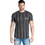 Casual Men T-shirt Stripe Streetwear