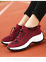 Women Flat Platform Breathable Mesh Sneakers