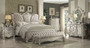 Acme 21124CK Versailles 4 Pieces Ivory Bone White Cal King Bedroom Set