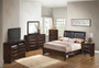 G1525DDKSB2NTV2 3 Piece Set including King Size Bed, Nightstand and Media Chest in Cappuccino