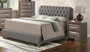 G1505CKBUPCHN 3 Piece Set including King Size Bed, Chest and Nightstand in Gray