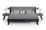 Nova Domus Panther Contemporary Grey & Black Bedroom Set