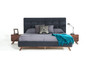 Modrest Addison Mid-Century Modern Grey & Walnut Bedroom Set