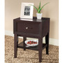 Baxton Studio Gaston Modern Accent Table and Nightstand, Brown