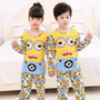 Baby Kids Pajamas Sets Boys Cotton Sleepwear Suit Autumn Girls Long Sleeve Pijamas Tops+Pants 2pcs Children Clothing