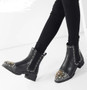 Rivet Boots Genuine Leather Ankle Boots