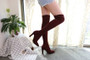 Over The Knee High Boots  Pointed Toe