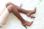 Over The Knee High Boots  Pointed Toe