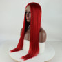 Red Wig Straight Synthetic Lace Front Wig