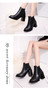 Half Short Ankle Boots Winter Martin Snow Botas Fashion Footwear Warm Chunky Heels Boot Shoes