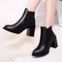 Half Short Ankle Boots Winter Martin Snow Botas Fashion Footwear Warm Chunky Heels Boot Shoes