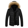 Men Outdoor Warm Winter Thick Jacket Plus Fur Hooded Coat Jacket