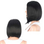 Bob Wig Short Straight Black Hair Natural Human Hair