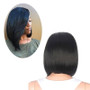 Bob Wig Short Straight Black Hair Natural Human Hair