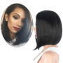 Bob Wig Short Straight Black Hair Natural Human Hair