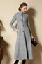 Vintage Wool Coats Woolen Jacket Outerwear Cashmere long Trench Overcoat