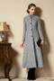 Vintage Wool Coats Woolen Jacket Outerwear Cashmere long Trench Overcoat