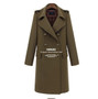 woolen trench coat women double breasted wool jacket thicken coat cashmere jacket