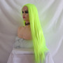 Long Straight Synthetic Lace Front Wigs Top Fashion Fluorescence Lace Wig