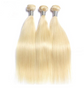 Platinum Blonde Straight Remy Human Hair1/3/4 613 Blonde