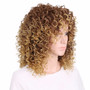 Short Curly Human Hair Brazilian  Non Remy Hair Wig Golden