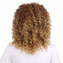 Short Curly Human Hair Brazilian  Non Remy Hair Wig Golden