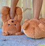 Soft oversize big teddy comfy bear bedroom slippers slides