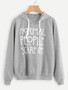 Normal people scare me pullover hoodie sweater