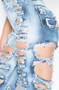 "Pretty damaged" high waist cutout distressed skinny jeans