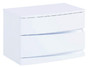 16.5" Exquisite White High Gloss Nightstand