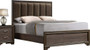 Acme Cyrille Walnut Finish Queen Panel Bed