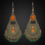 Bohemian boho acrylic beads tassel earrings