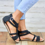 Vintage Boho Sandals  Leather Flat Sandals