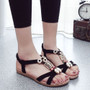 Boho Sandals Leather Flat Sandals