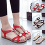 Boho Sandals Leather Flat Sandals