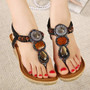 Flat Sandals Handmade Bead decoration Fashion Casual Sandals Shoes