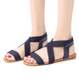 Comfortable Flat Sandals with Elastic Strap Durable Slip  Boho Cushion Shoes
