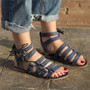 Bohemia Sandals Gladiator Flat Peep-Toe Sandals