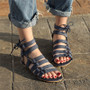 Bohemia Sandals Gladiator Flat Peep-Toe Sandals
