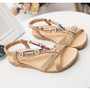 Bohemia  Sandals Metal Beaded Flat Sandals