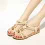 Bohemia Gladiator Beach Flat String Bead Casual Sandals