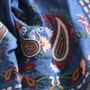 Denim embroidery vintage kimono cardigan blouse