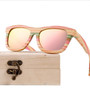 Wooden Sunglasses Women ladies Wood Glasses Bamboo Vintage Polarized Bamboo Sunglasses For Men oculos de sol feminino