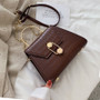Stone Pattern PU Leather Crossbody Bags For Women 2020 Small Totes With Metal Handle Lady Shoulder Messenger Bag Handbags